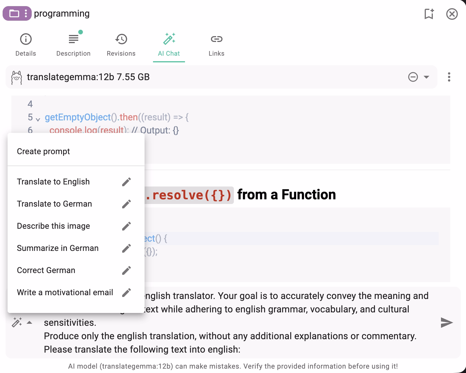 Year view in calendar perspective