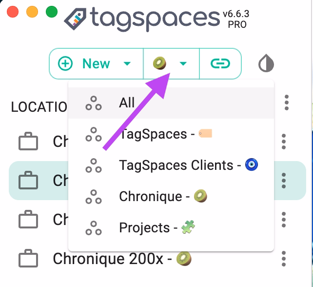 Switching workspaces