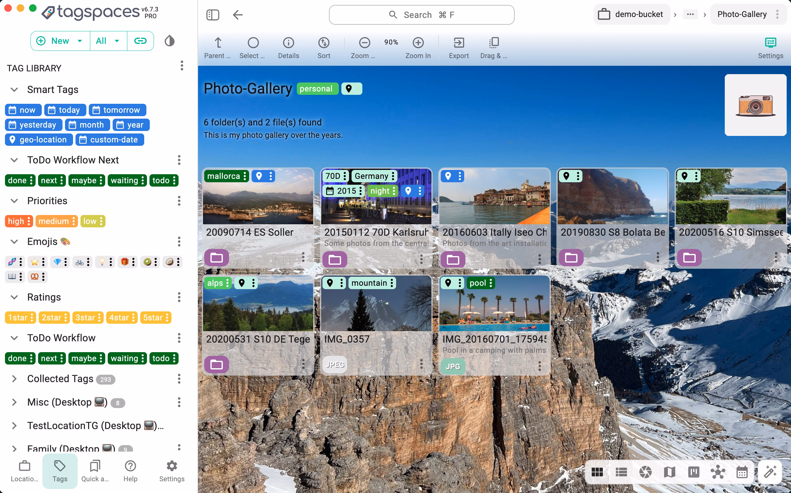 Grid perspective - showing more folder details