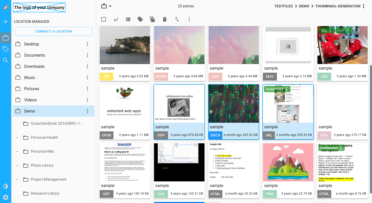 TagSpaces with Custom Color Theme and Logo